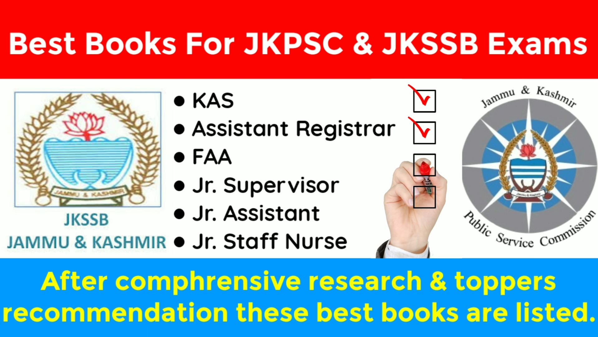 best books for jkssb & jkpsc exams