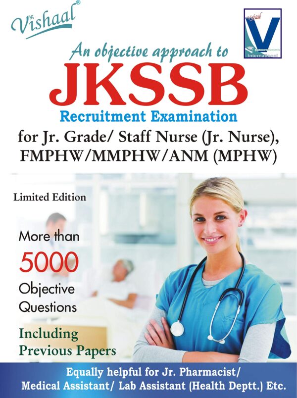 Buy Vishaal book of jkssb jr. grade/ staff nurse / fmphw