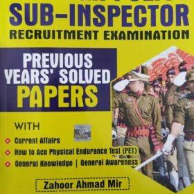 J&K Police Sub-Inspector Examination Previous Years' Solved Paper