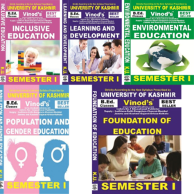 B.ed Sem 1 Kashmir University Books