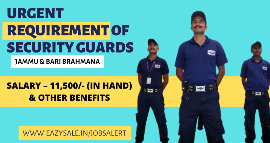 Security guard recruitment in Jammu