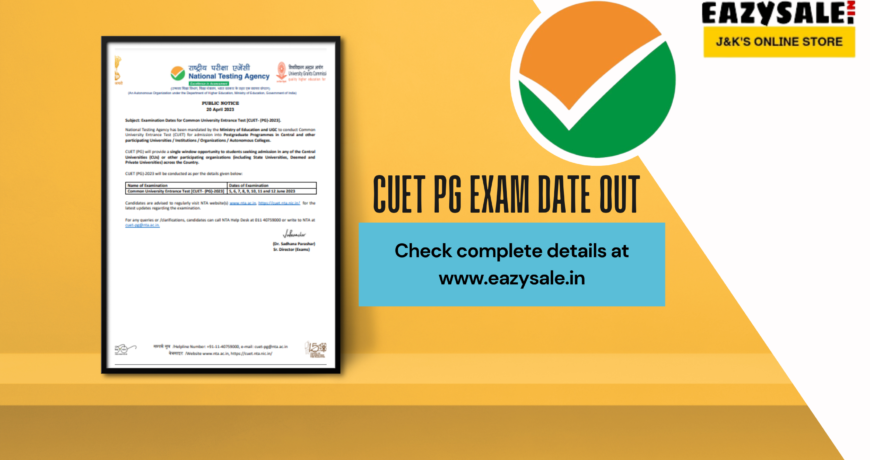 Examination Dates CUET PG 2023