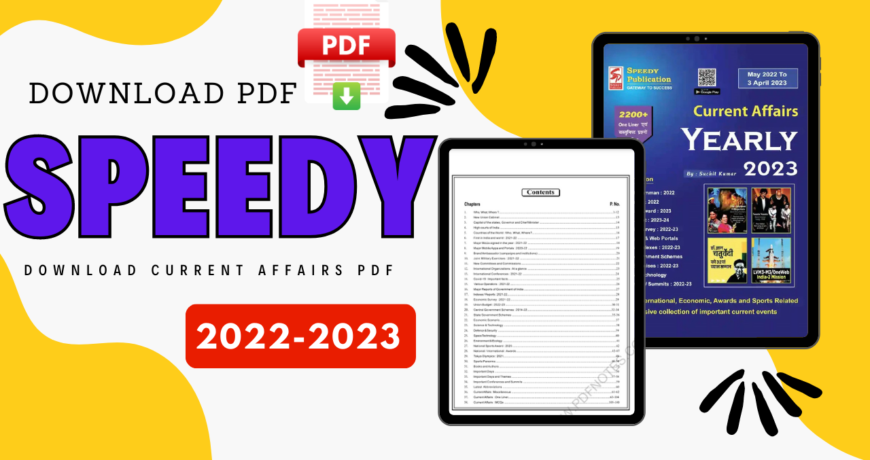 Download Speedy Current Affairs PDF 2023 Speedy Current Affairs English
