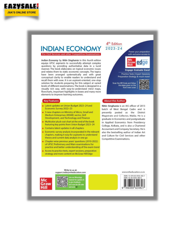 Indian Economy Nitin Singhania 4th Edition 2023 Book