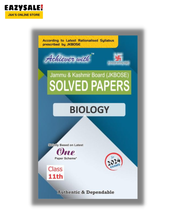 Achiever JKBOSE Class 11th Biology Solved Paper 2024