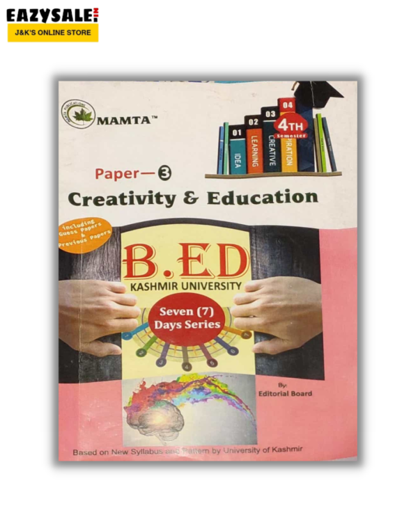Mamta B.ED Kashmir University Creativity and Education Book