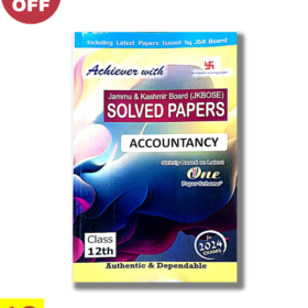 JKBOSE Solved Paper Class 12 Accountancy 2024