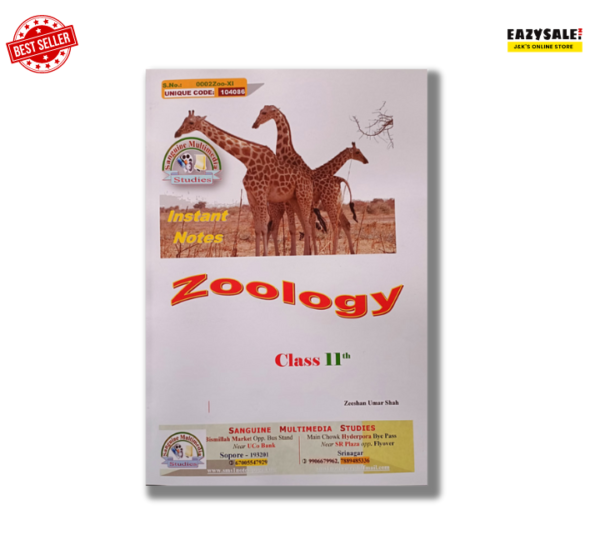 JKBOSE Instant Notes Class 11th Zoology