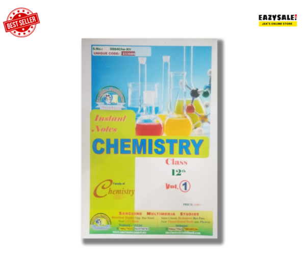 JKBOSE Instant Notes Class 12 Chemistry 2024