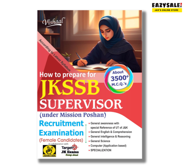 Vishaal JKSSB Supervisor Book 2024 Best JKSSB Supervisor Book