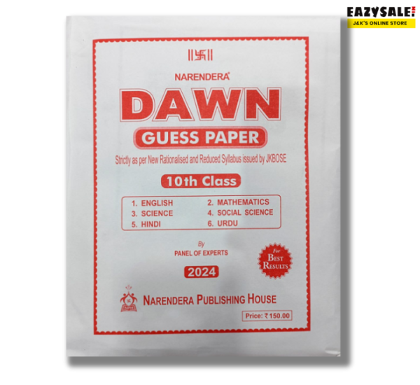 JKBOSE Dawn Guess Papers Class 10th 2024