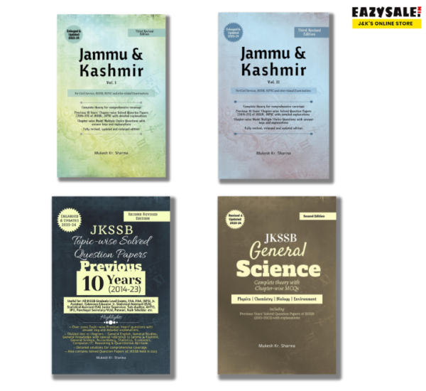Mukesh Kr. Sharma JKSSB Books 2024 (Complete Set)