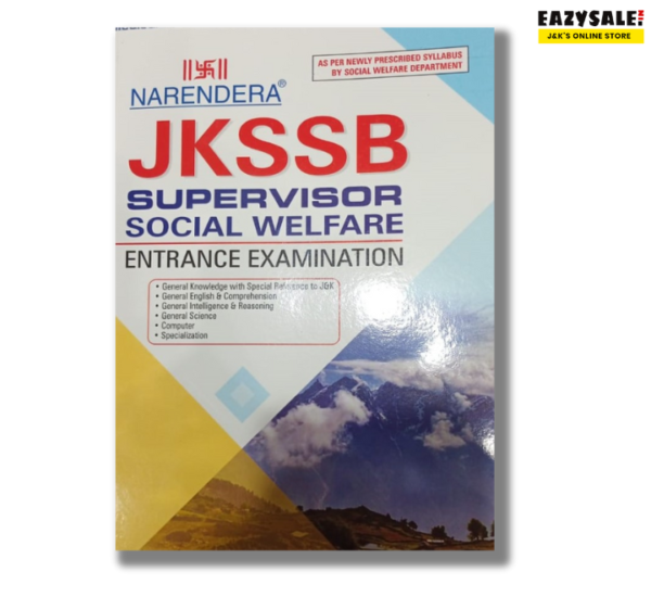 Narendera JKSSB Supervisor Social Welfare Book 2024
