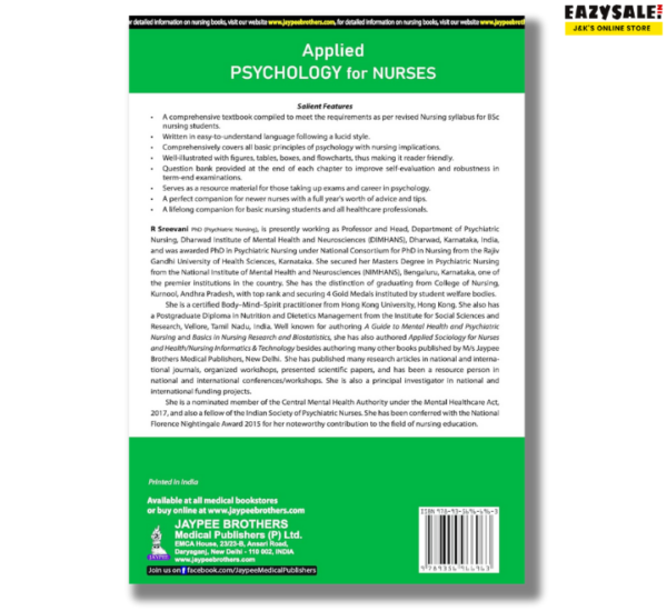 Applied Psychology for Nurses by R Sreevani latest edition