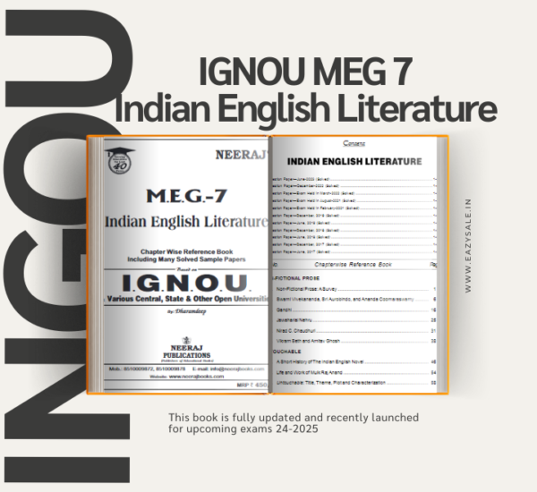 IGNOU NEERAJ MEG 7 Indian English Literature 2024