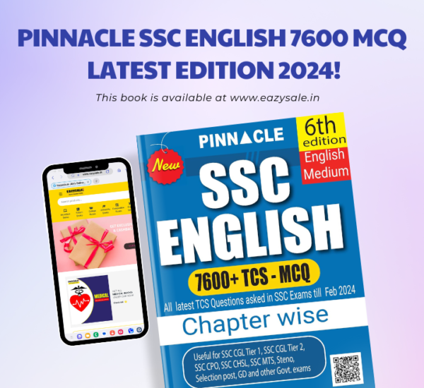 Pinnacle SSC English 7600 MCQ latest edition 2024 pdf download
