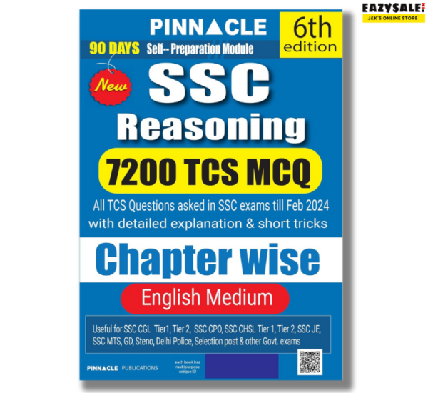 Pinnacle SSC Reasoning 7200 MCQ 6th edition 2024