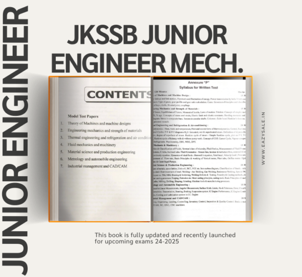 Tandon JKSSB Junior Engineer Mechanical Book