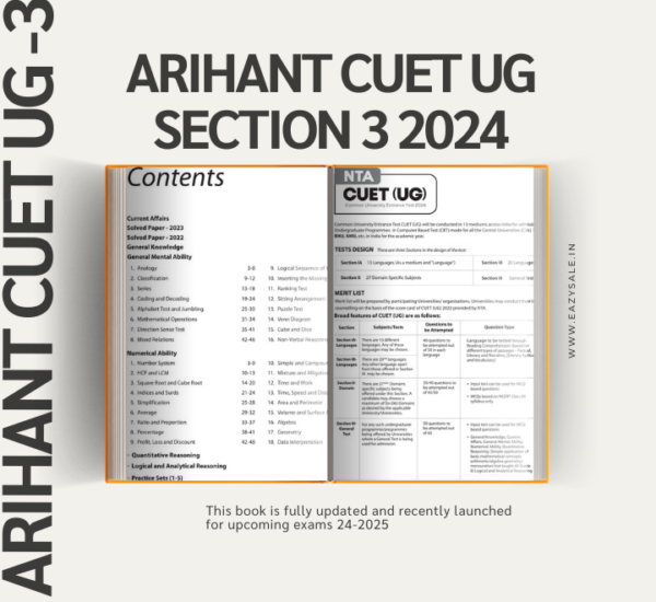 Arihant CUET UG Section 3 2024 pdf
