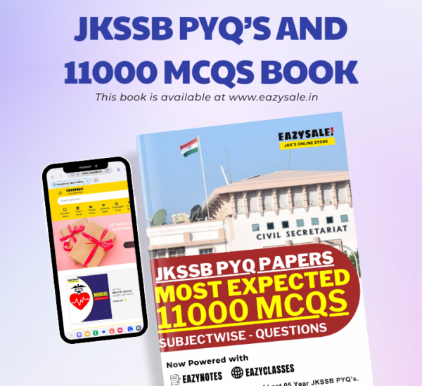 Buy JKSSB PYQ and 11000 MCQs Book