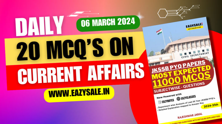 Daily Current Affairs 06 March 2024