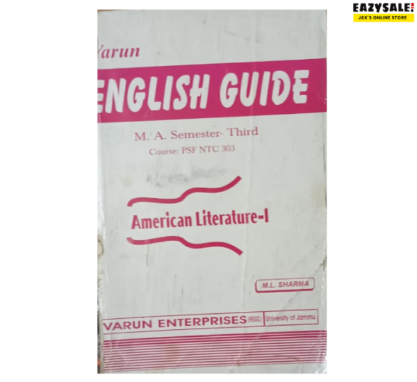 Varun English Guide M.A ENG 303 American Literature